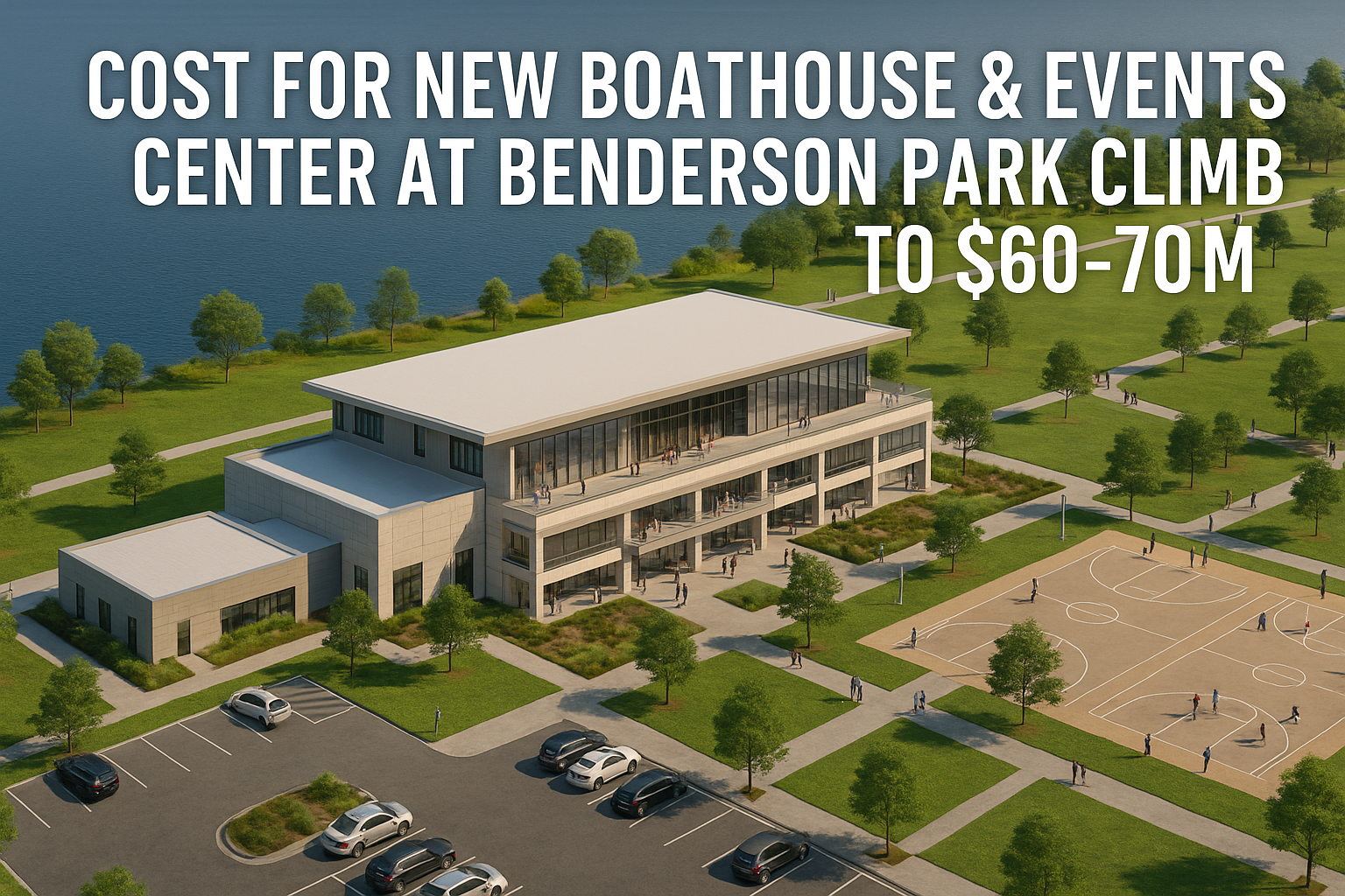 Benderson park’s new sports & boating facility moves forward—with a bigger budget