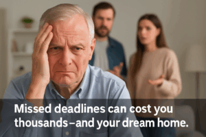 Missed deadlines can cost you thousands (and your home)