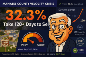 Manatee county: the 32. 3% slowdown - week ending september 13