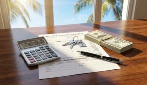 Who pays transfer taxes on homes in longboat key?