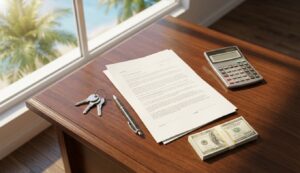 Who pays transfer taxes in casey key?
