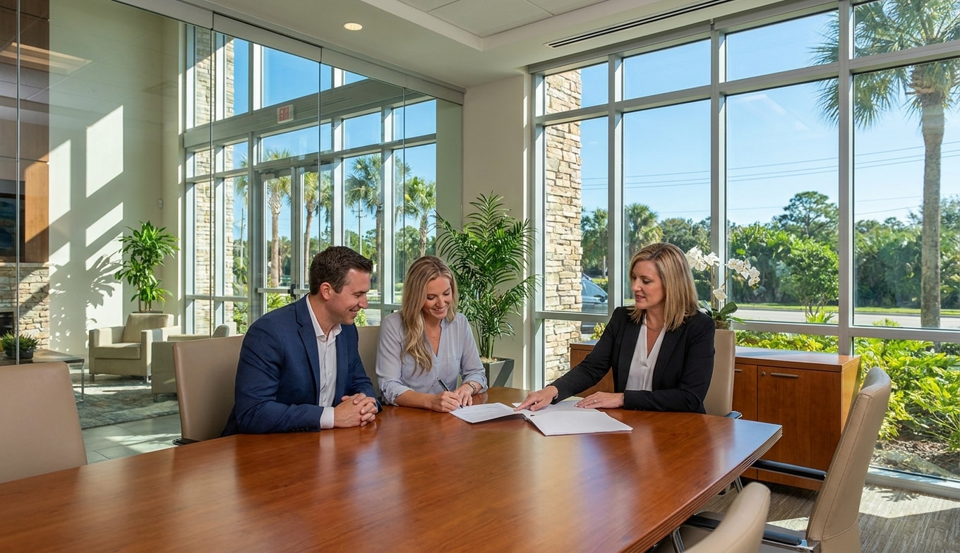 Who pays title fees at closing in venice?