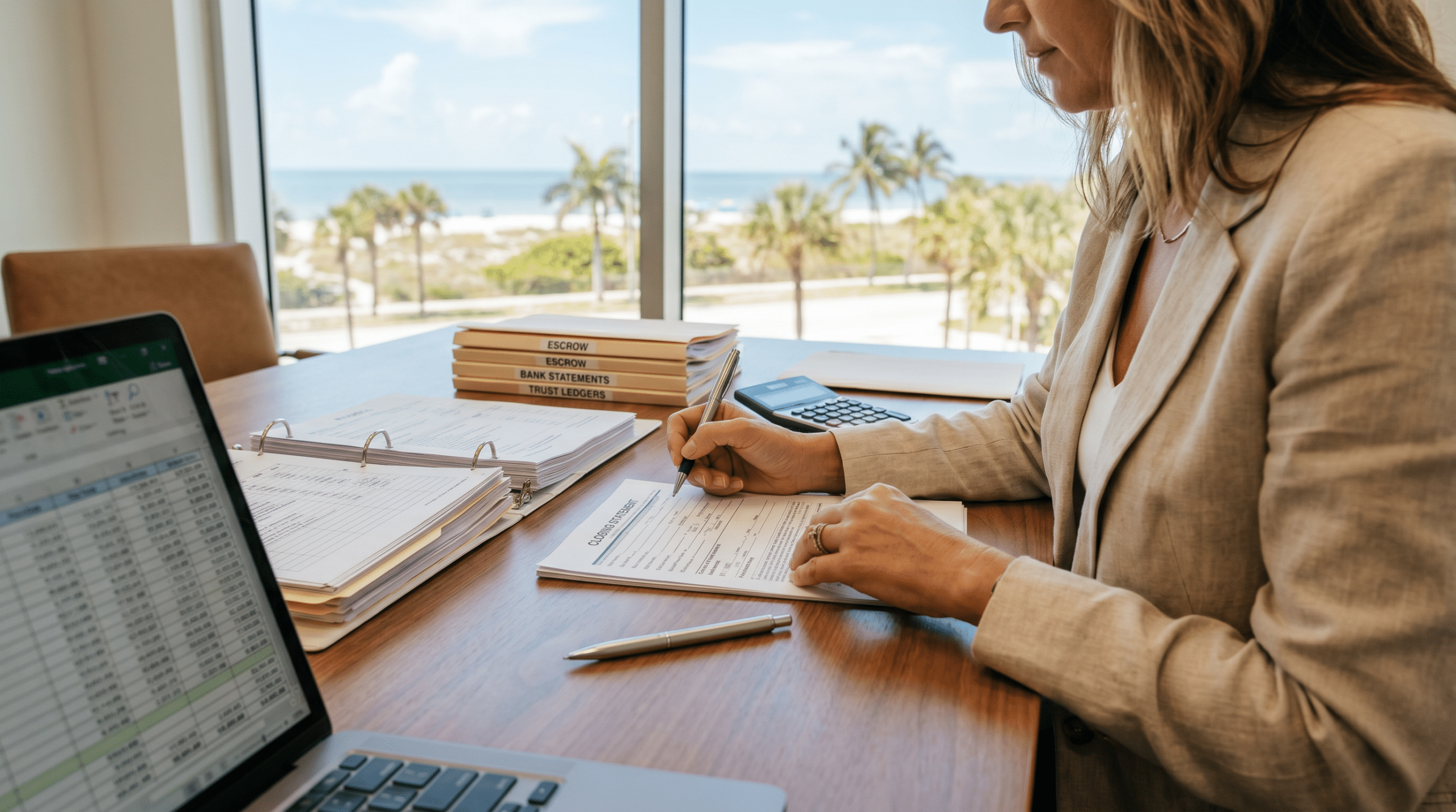 Single agent accounting for all funds: florida agent tracking earnest money