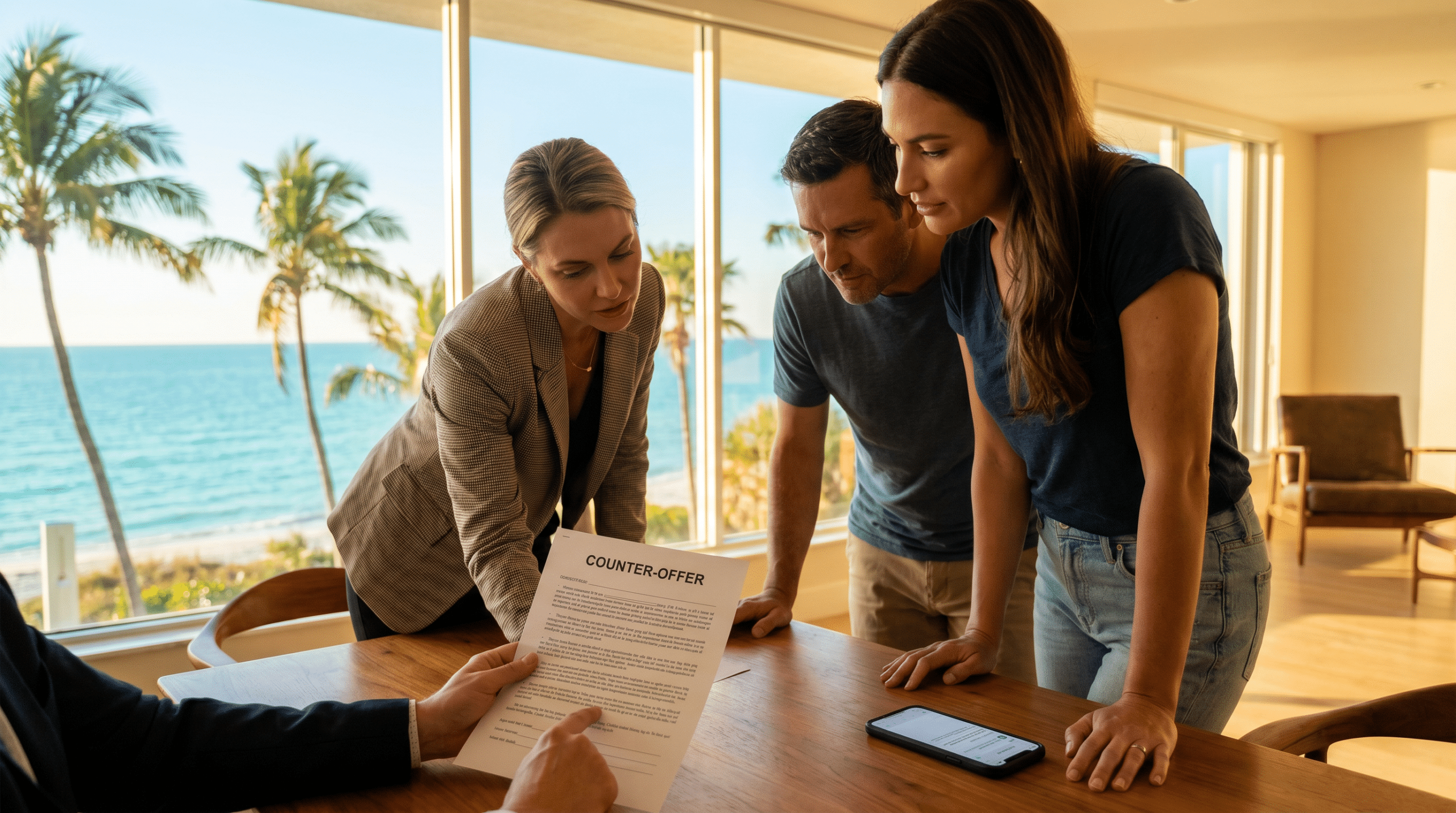 Single agent presenting offers and counteroffers promptly to florida buyers