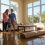 How much would 1 inch of flooding cost a 2500 sq ft homeowner?