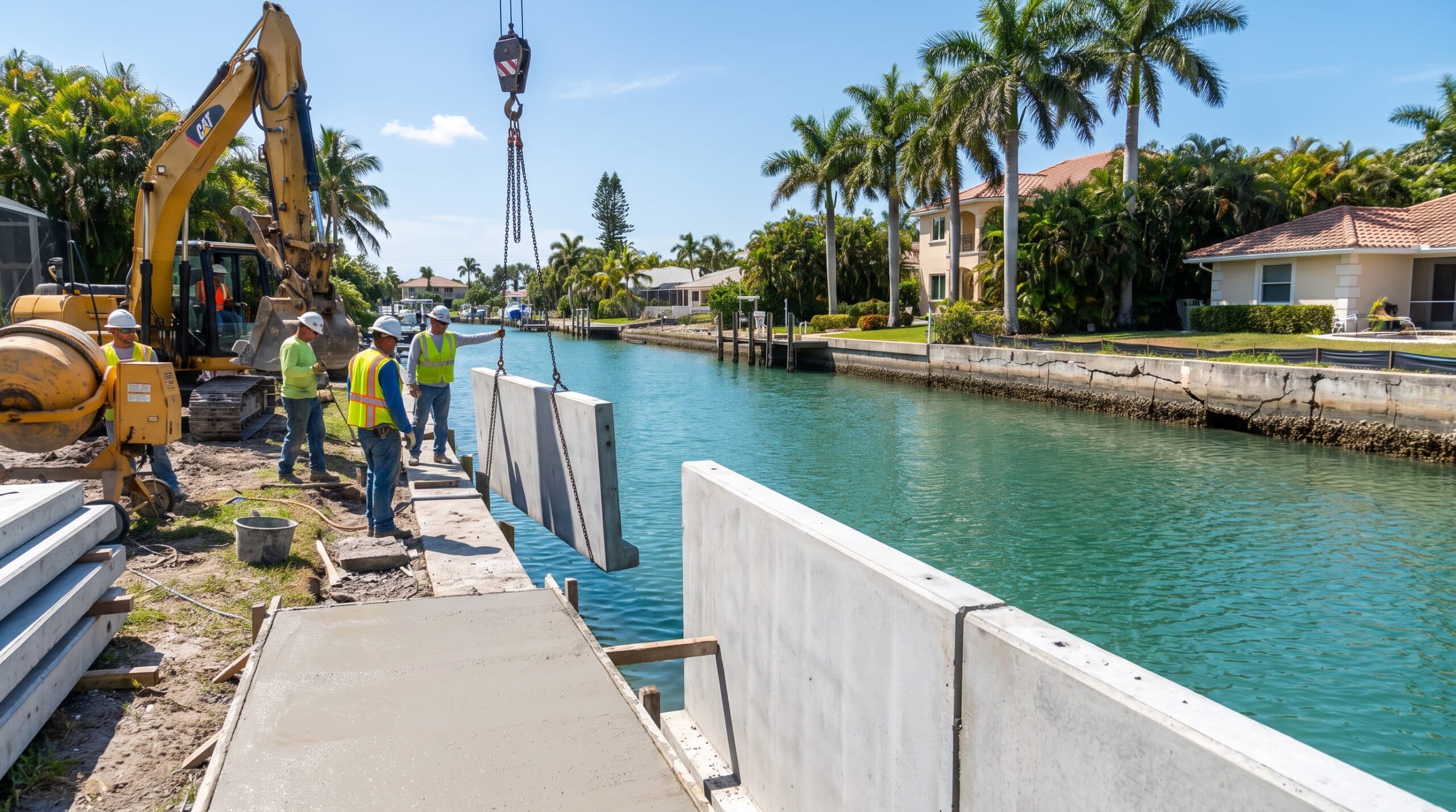 How much does it cost to replace a seawall in florida?