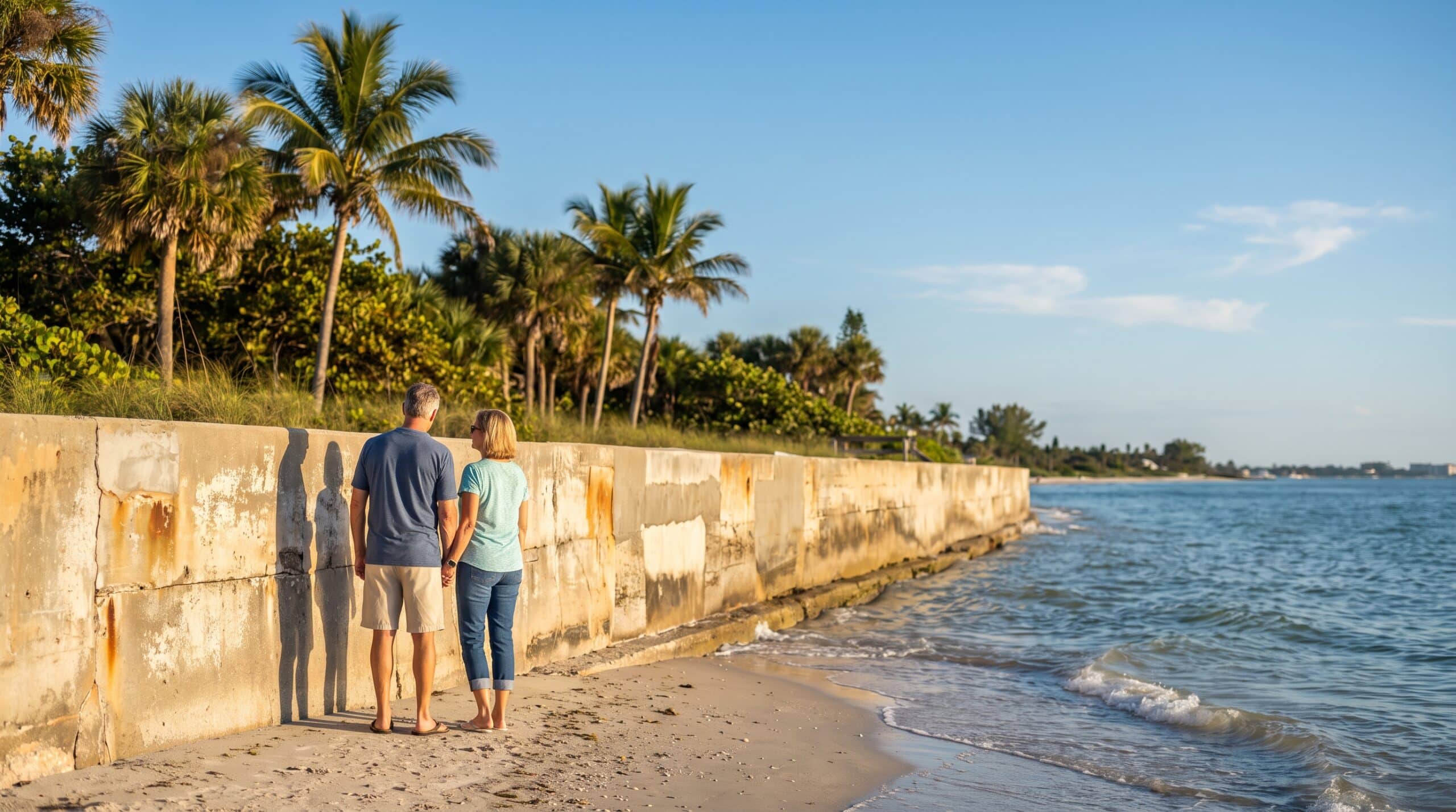 How long do sea walls typically last in florida?