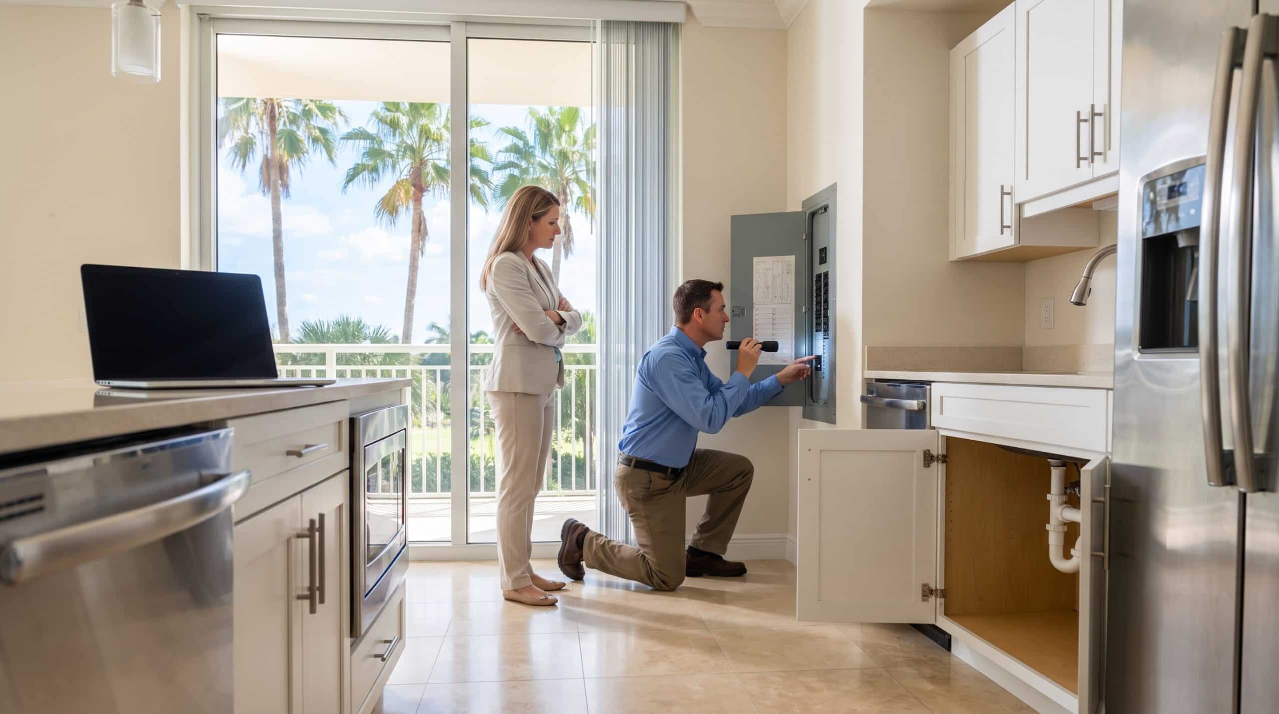 What is checked during a condo inspection in florida?