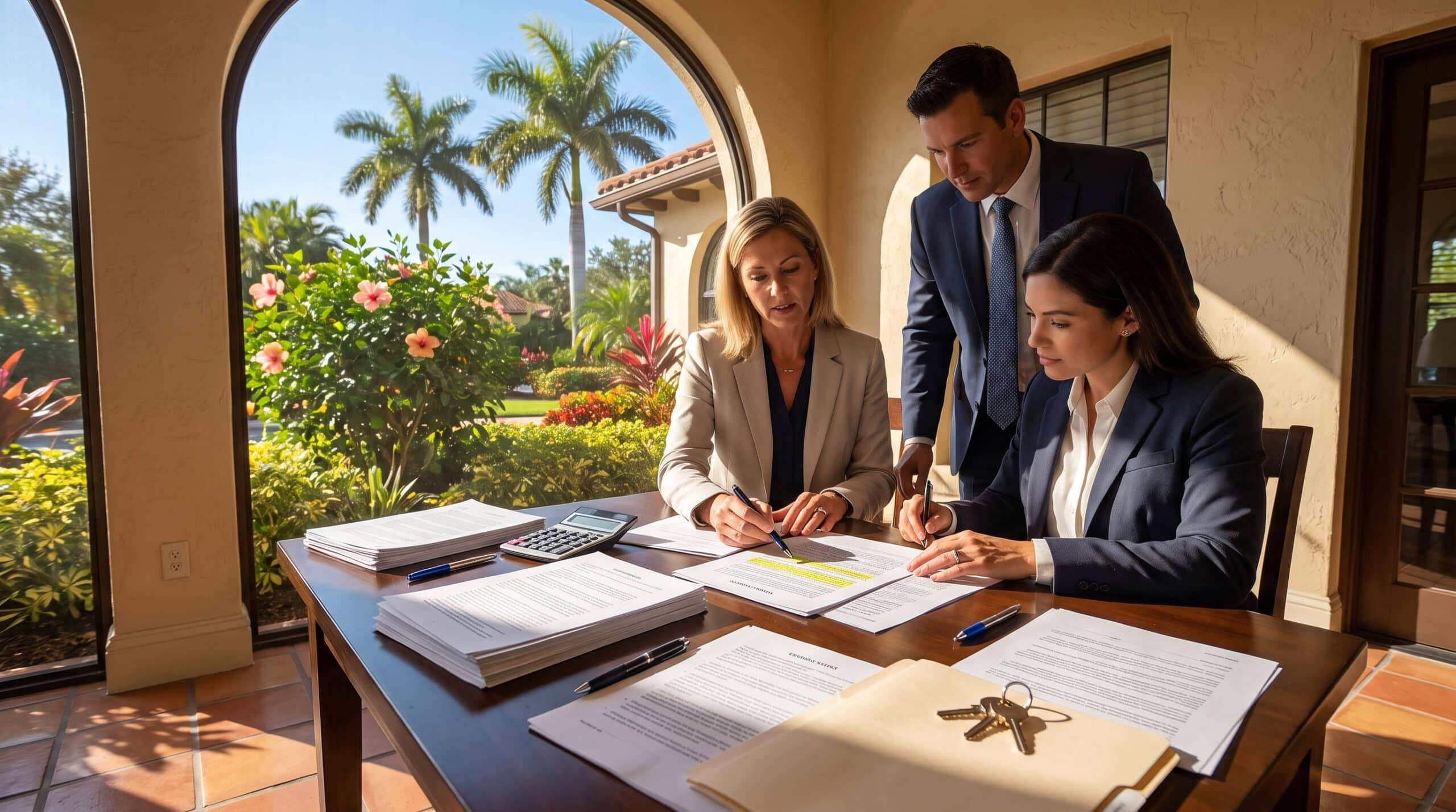 How are documentary stamps calculated in florida real estate?