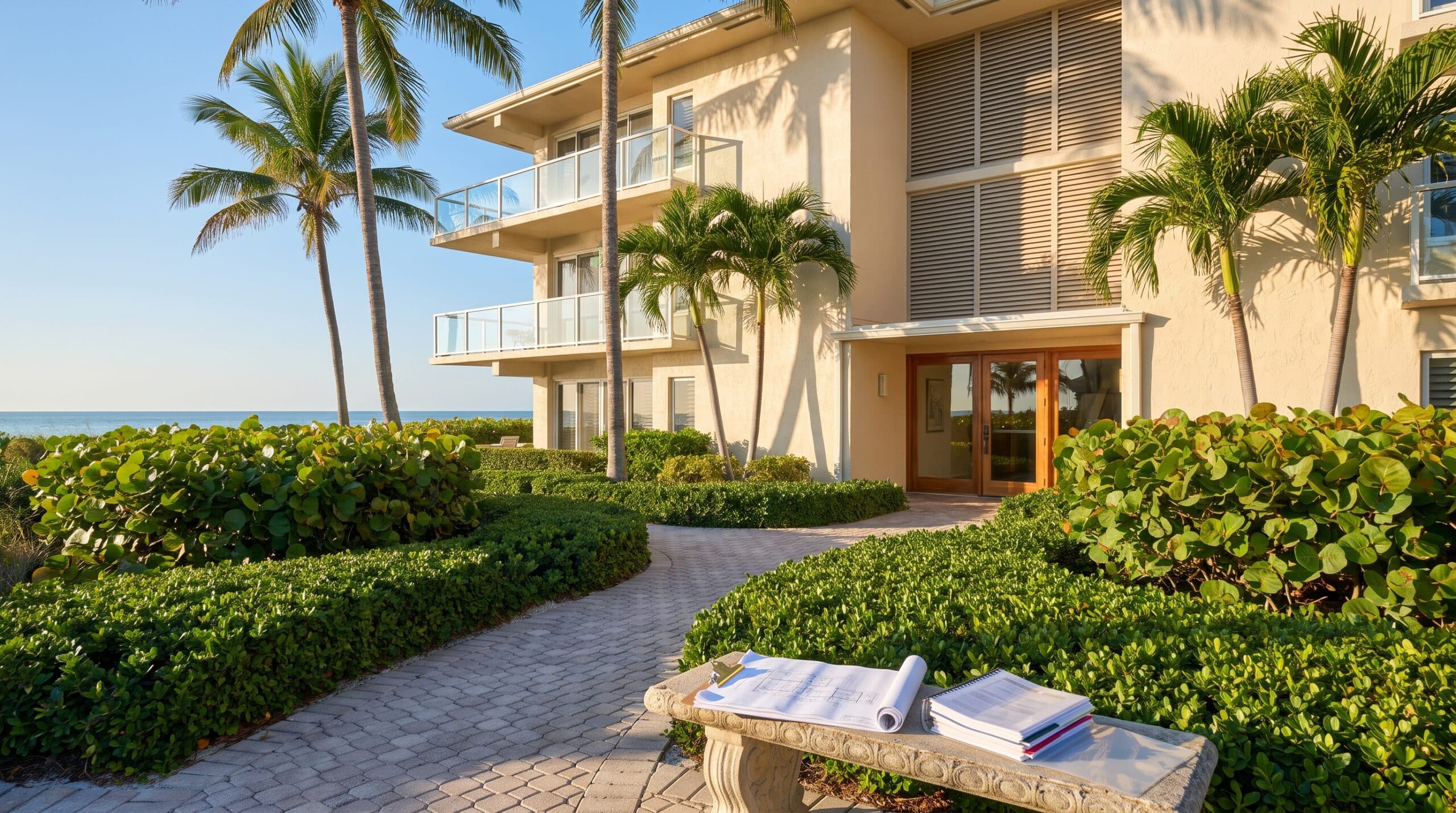 Longboat key condominium exterior illustrating milestone inspection and sirs due diligence