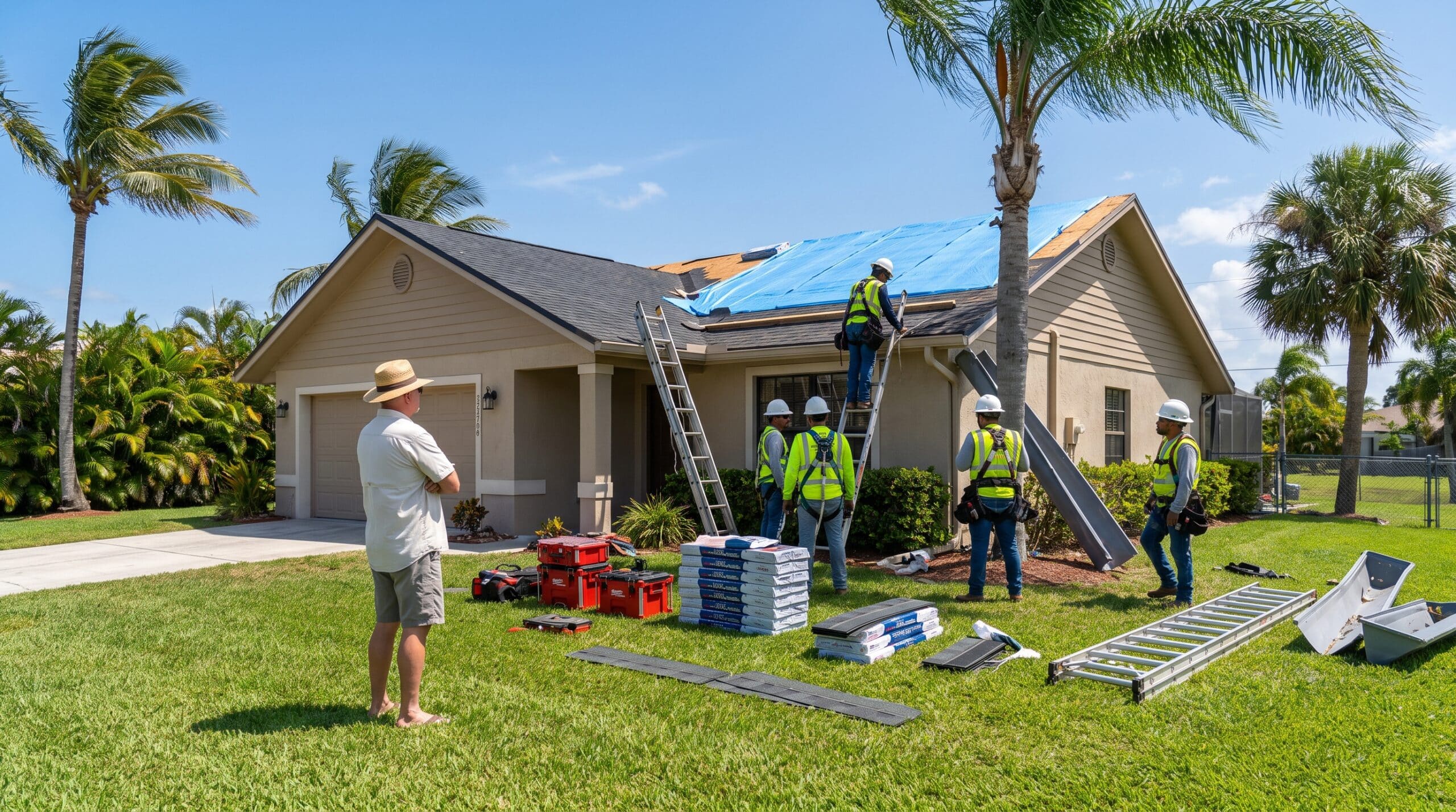 What roof-replacement assistance can sarasota and manatee homeowners apply for?