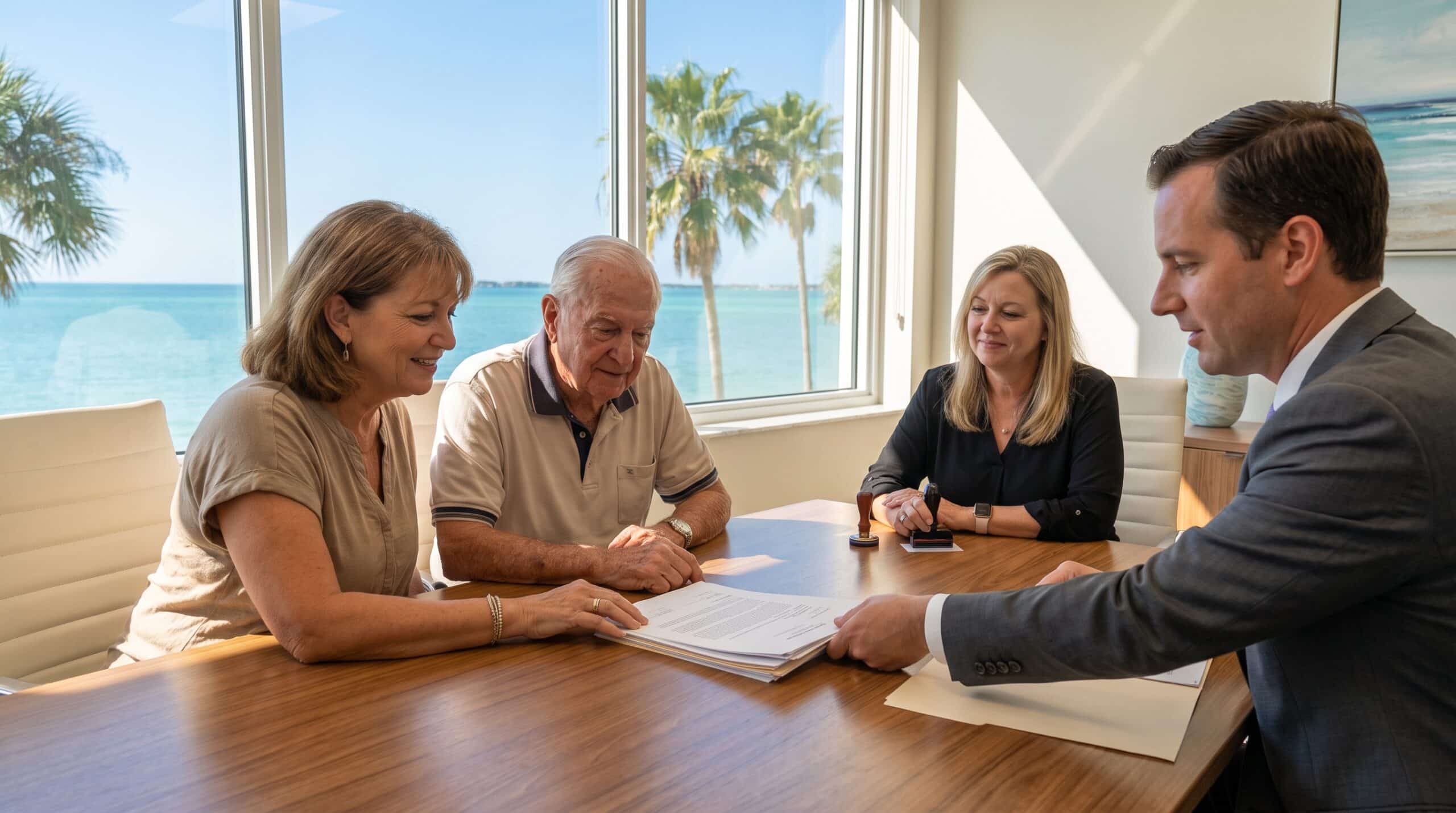 How long to transfer a deed after death in florida?