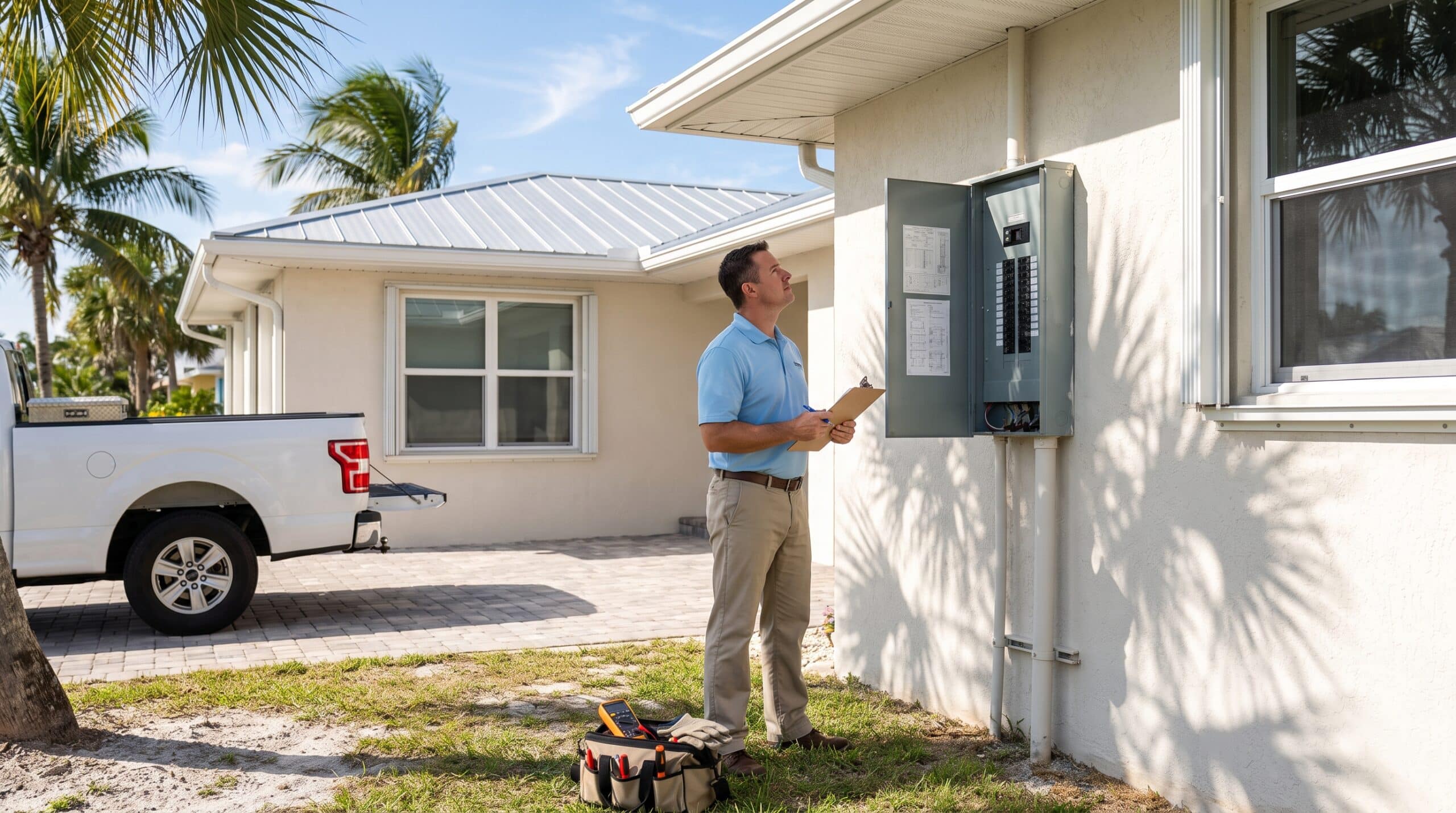 Can a general contractor do a 4 point inspection in florida?